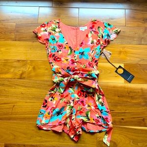 Privacy Please Raylyn Romper in Gina Floral